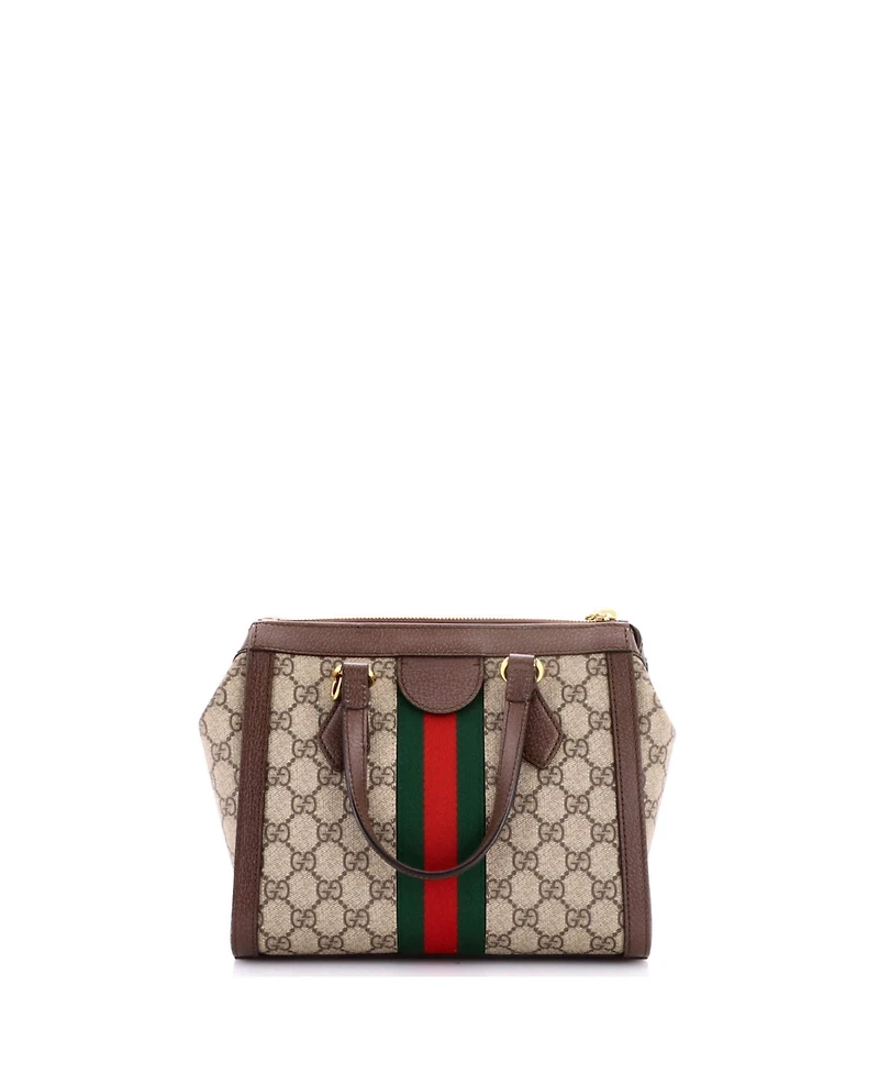Pre-Owned Gucci Ophidia Top Handle Tote Gg Coated Canvas