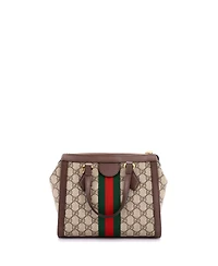 Pre-Owned Gucci Ophidia Top Handle Tote Gg Coated Canvas