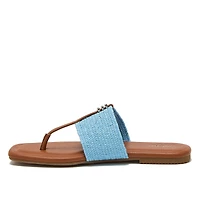 Lands' End Women's Haven Stretch Raffia Sandals