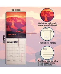 Gnuadz National Parks Calendar 2026 Vintage Poster Wall Art