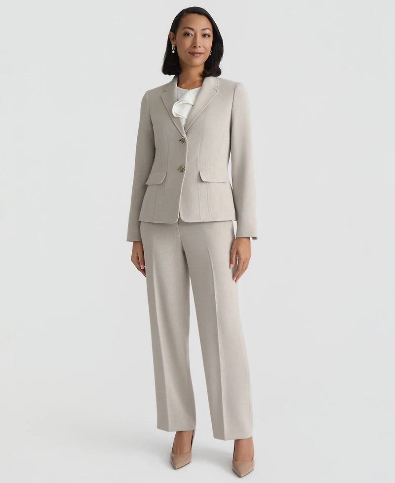Kasper Women's Notched-Collar Two-Button Jacket, Regular & Petite