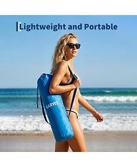 Xo 2 Pack Lightweight Low Back Beach Chair, Folding Portable Camping Chairs for Camping, Beach, Travel