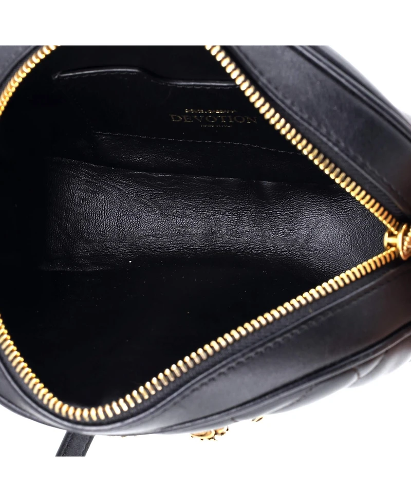 Pre-Owned Dolce and Gabbana Small Devotion Camera Bag Quilted Leather