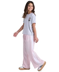 adidas Girls' 7-16 Short-Sleeve Heather Drop Shoulder T-Shirt