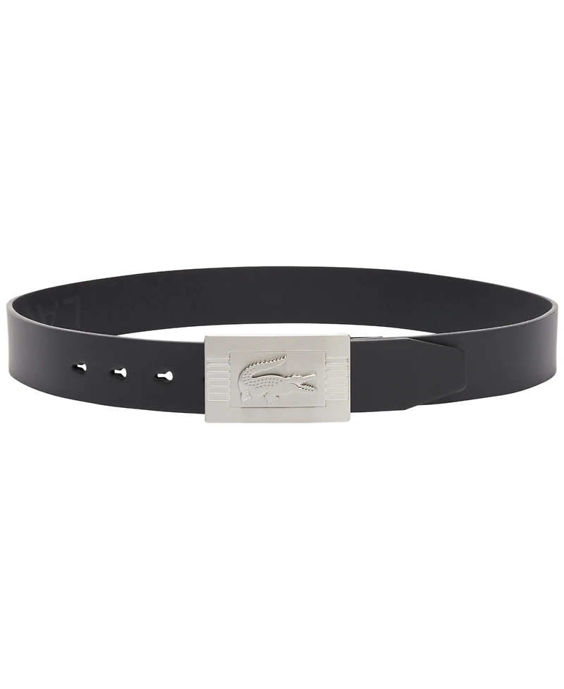 Lacoste Men's Leather Debossed Logo Belt