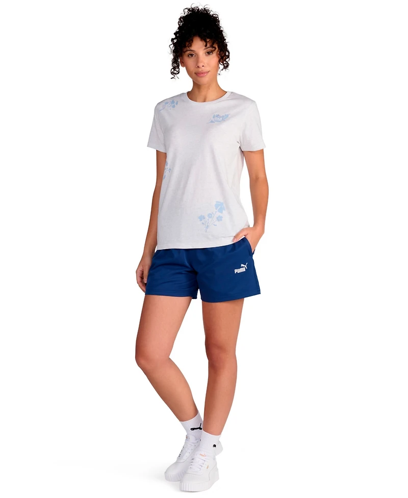 Puma Women's Floral Graphic Crewneck Short-Sleeve T-Shirt