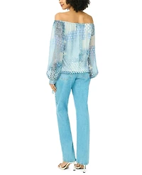 Ots Long Svl Blouse W Ti