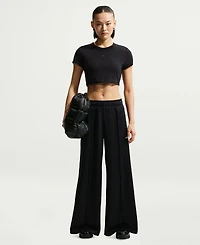 Nike Women's Sportswear Mid-Rise Wide-Leg Track Pants