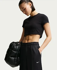 Nike Women's Sportswear Mid-Rise Wide-Leg Track Pants