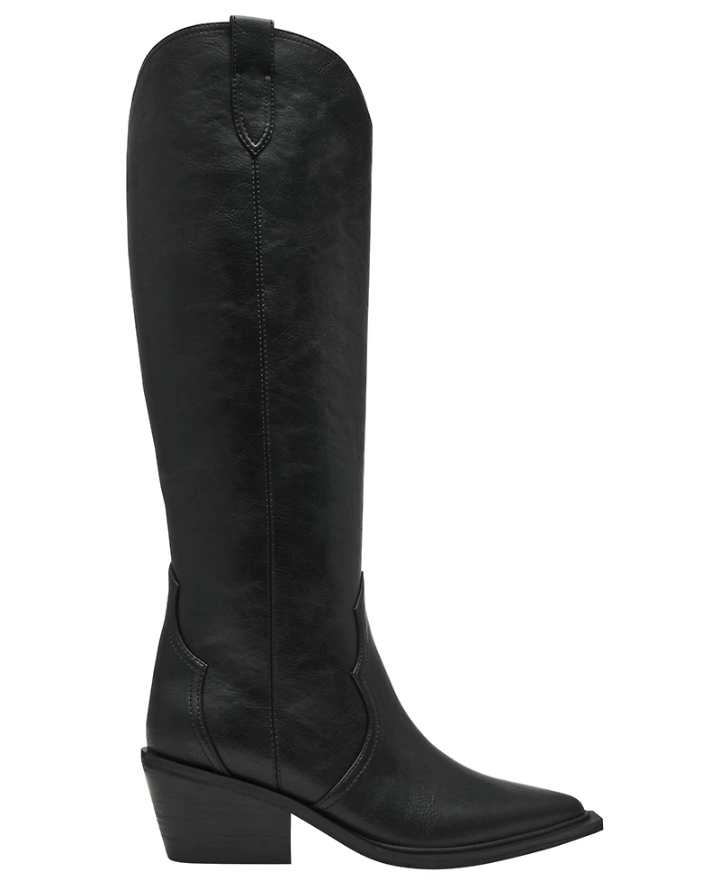 Dv Dolce Vita Women's Greva Tall Pull-On Cowboy Western Boots