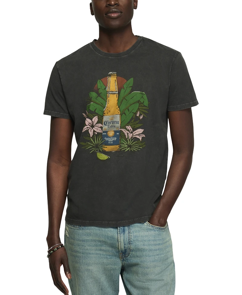 Lucky Brand Men's Corona Tropical Graphic T-Shirt