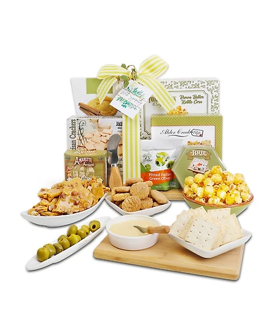 Alder Creek Gift Baskets with Sympathy Savory Cutting Board, 8 Pieces