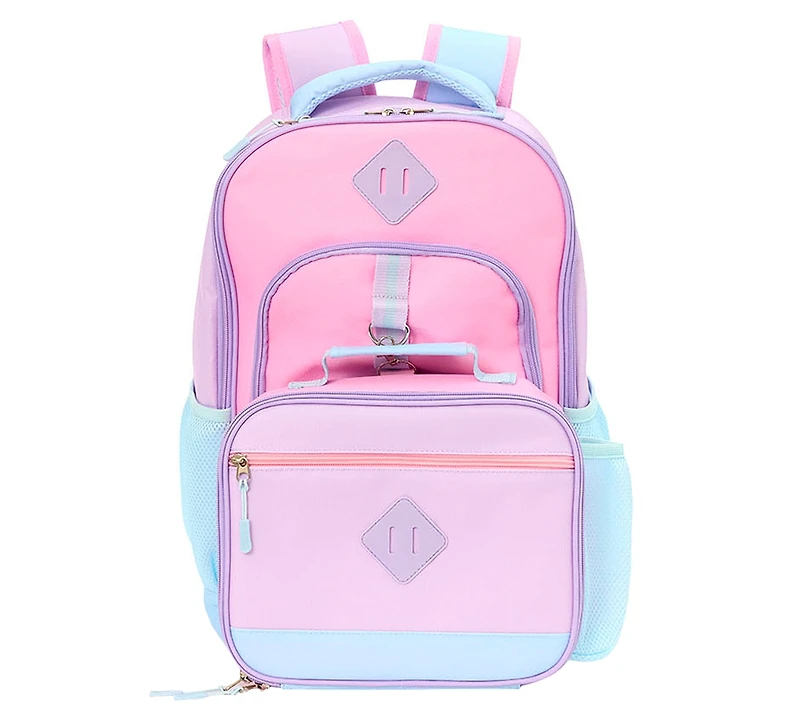 Rainbow Sugar Girls' Backpack and Lunch Box, 2-Piece Set