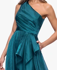 Xscape Petite One Shoulder A-Line Long Dress