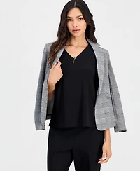 Anne Klein Essentials Petite V-Neck Keyhole Sleeveless Blouse