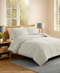 Laundry Stone Washed Cotton Waffle 3-Piece Comforter Set