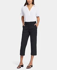 Nydj Women's High-Rise Straight-Leg Utility Pants