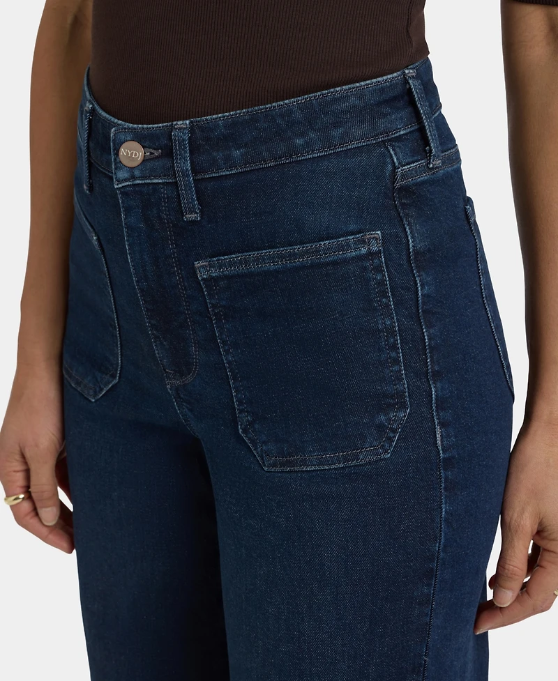 Nydj Women's Teresa High-Rise Wide-Leg Ankle Jeans