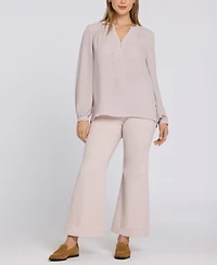 Nydj Women's Trinity Split Neck Tunic Top