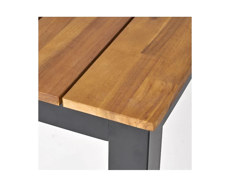 sumyeg 71-Inch Rectangular Outdoor Acacia Wood Farmhouse Dining Table
