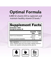 Theralogix Thera-d 4000 Vitamin D Supplement - 4,000 Iu (100 mcg) Vitamin D3 - 90-Day Supply - Immune Support Supplement for Women & Men