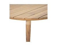 sumyeg Verona Outdoor Round Acacia Wood Coffee Table Natural Finish