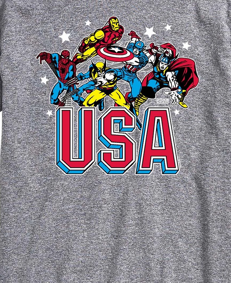 Airwaves Men's Marvel Usa Short-Sleeve Graphic T-Shirt