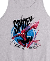 Airwaves Men's Spiderman Spidey Speed Sleeveless Graphic Tank T-Shirts