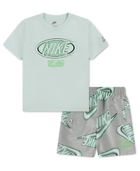 Nike Boys' 4-7 Short-Sleeve T-Shirt and Shorts, 2-Piece Set
