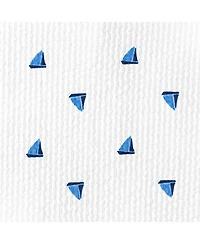 Andy & Evan Big Boys Toddler/Child Navy Sailboat Buttondown and Shorts Cabana Set