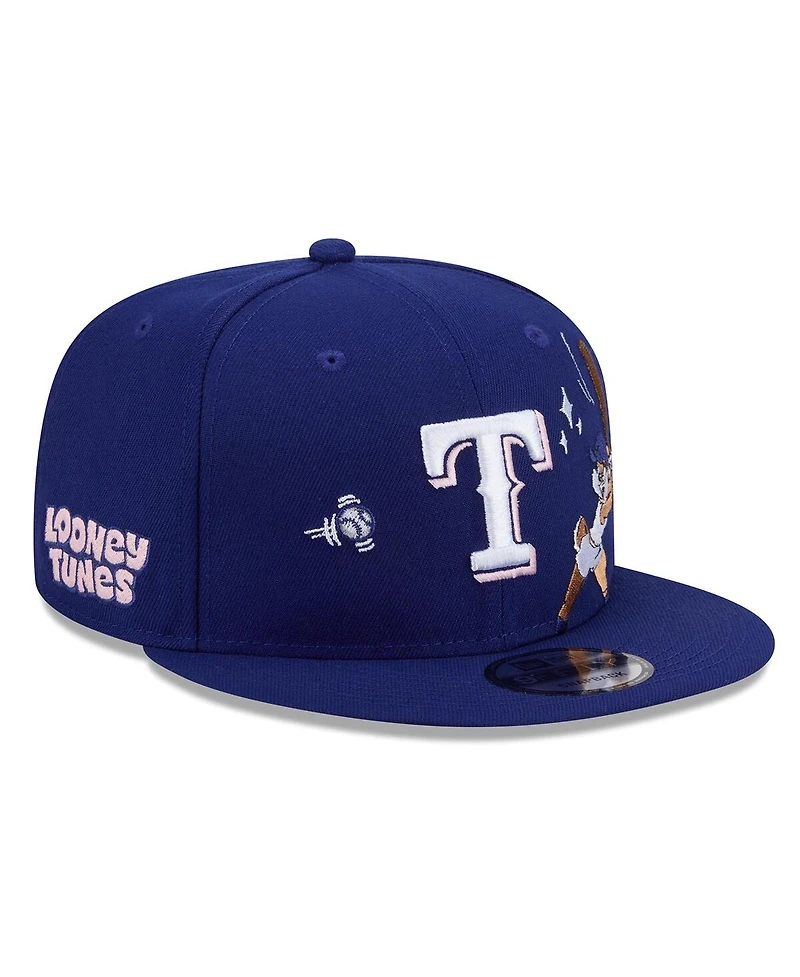 New Era Men's Royal Texas Rangers Looney Tunes Lola Bunny 9FIFTY Snapback Hat