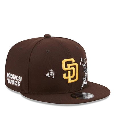 New Era Men's Brown San Diego Padres Looney Tunes Bugs Bunny 9FIFTY Snapback Hat