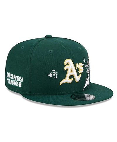 New Era Men's Green Athletics Looney Tunes Bugs Bunny 9FIFTY Snapback Hat