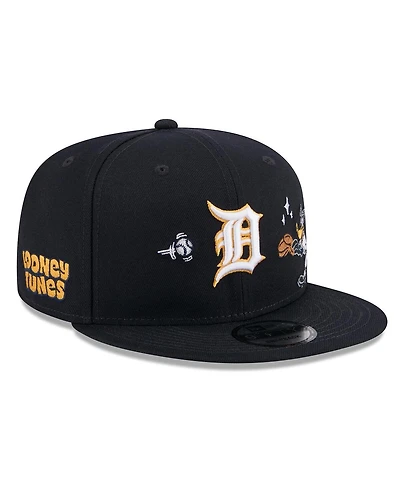 New Era Men's Navy Detroit Tigers Looney Tunes Daffy Duck 9FIFTY Snapback Hat