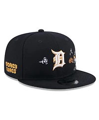 New Era Men's Navy Detroit Tigers Looney Tunes Daffy Duck 9FIFTY Snapback Hat