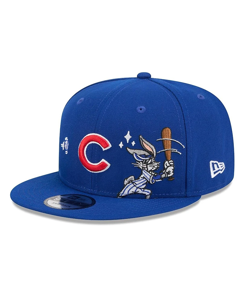 New Era Men's Royal Chicago Cubs Looney Tunes Bugs Bunny 9FIFTY Snapback Hat