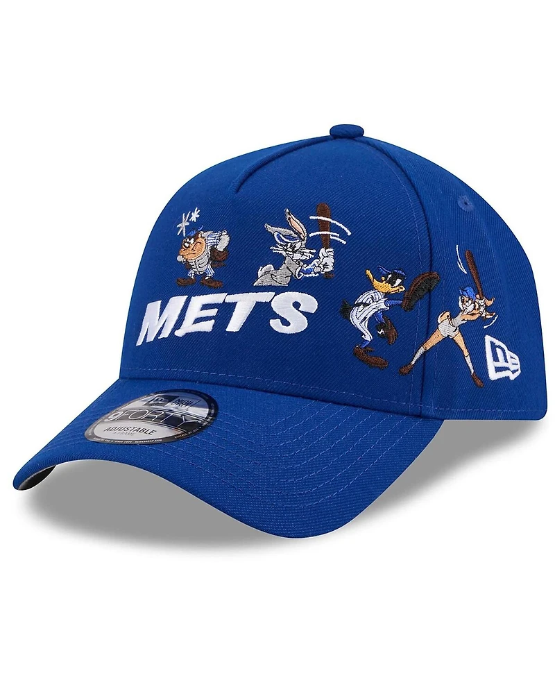 New Era Men's Royal New York Mets Looney Tunes A-Frame 9FORTY Adjustable Hat