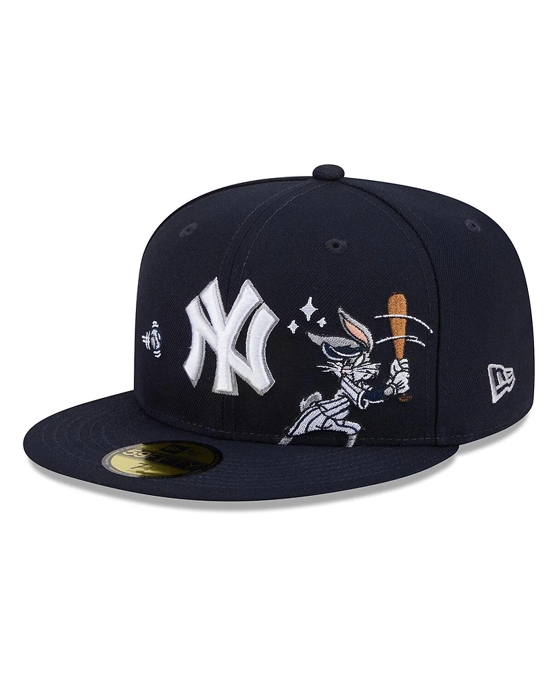 New Era Men's Navy New York Yankees Looney Tunes Bugs Bunny 59FIFTY Fitted Hat