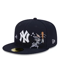 New Era Men's Navy New York Yankees Looney Tunes Bugs Bunny 59FIFTY Fitted Hat