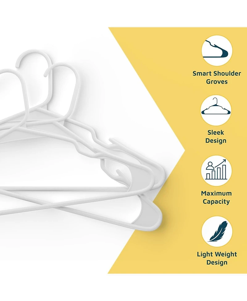 Lifemaster 120 Pc Plastic Clothes Hanger Set