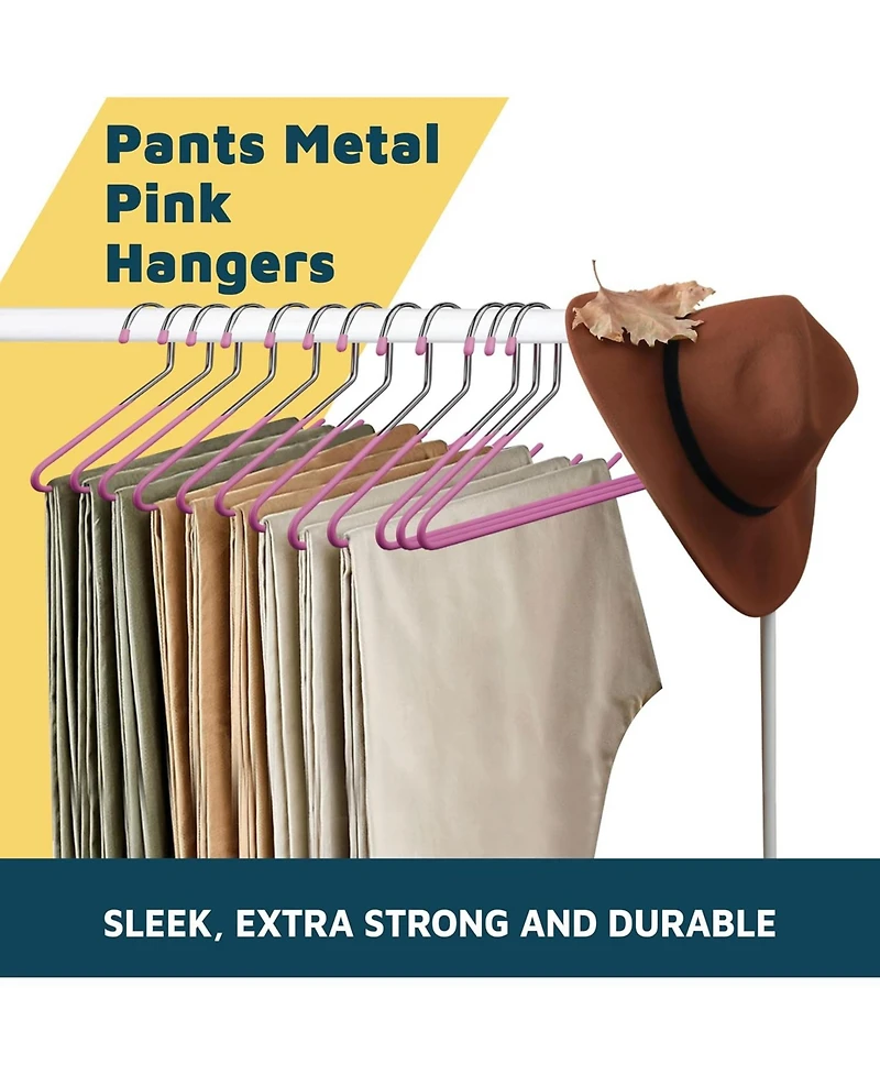 LifeMaster 30-Pc Metal Non-Slip Pants Hangers