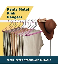 LifeMaster 30-Pc Metal Non-Slip Pants Hangers