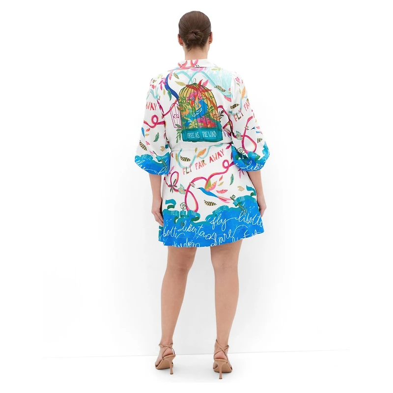 City Chic Women's Tahlia Spirit Print Mini Dress