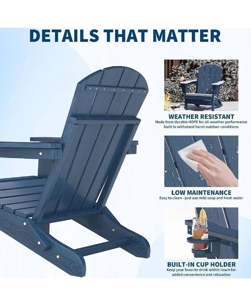 Xo 2 Pcs All Weather Resistent Outdoor Patio Chair