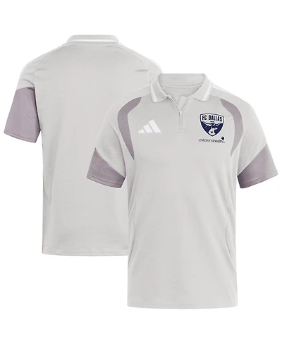Adidas Men's Silver Fc Dallas 2026 Tiro Competition Polo Shirt