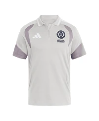 Adidas Men's Silver Philadelphia Union 2026 Tiro Competition Polo Shirt