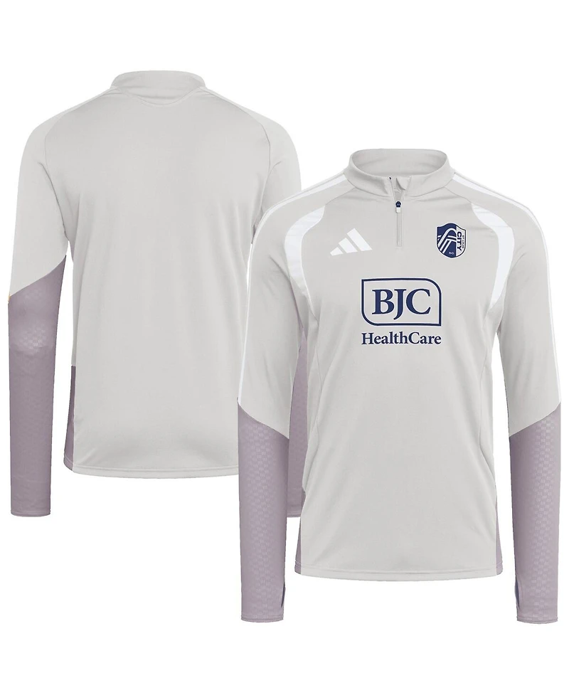 Adidas Men's Silver St. Louis City Sc 2026 Tiro Competition Quarter-Zip Training Sweatshirt