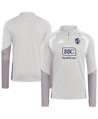 Adidas Men's Silver St. Louis City Sc 2026 Tiro Competition Quarter-Zip Training Sweatshirt