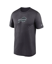 Nike Men's Anthracite Buffalo Bills Sideline Lead The Charge Legend Dri-fit T-Shirt
