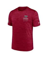 Nike Men's Burgundy Washington Commanders Sideline Double Covered Dri-fit Velocity T-Shirt